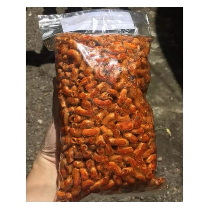 

Makroni Bantet 250gr pedas gurih