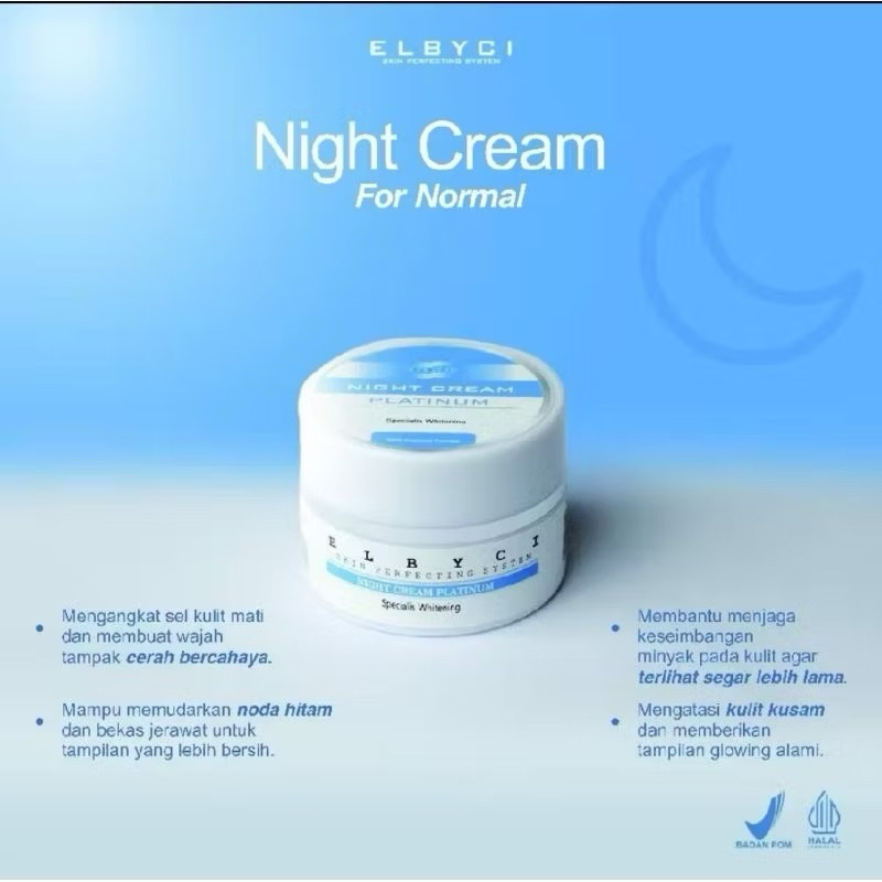 [original] ELBYCI SKINCARE NIGHT CREAM PLATINUM