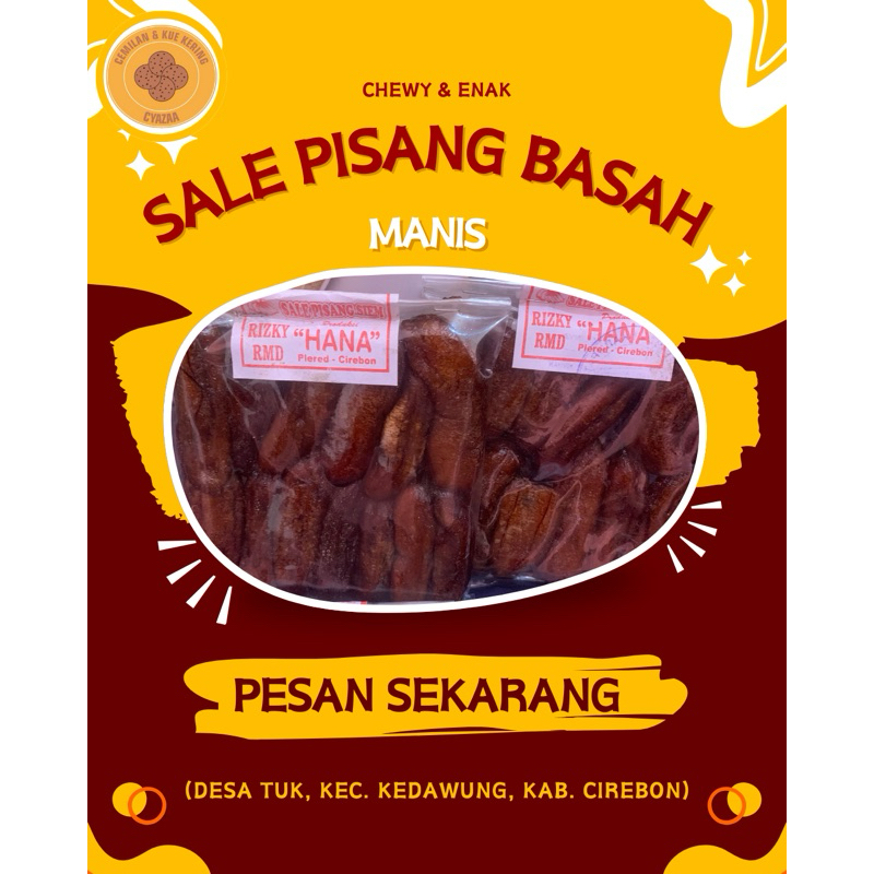 

Sale Pisang Basah/ rasa maniss/ 1 bungkus/ 2 bungkus