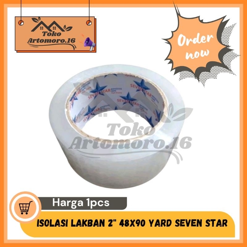 

LAKBAN ISOLASI BENING 2" 45 X 90 YARD SEVEN STAR 2 INCH 45X90YARD 45mm 90Yard
