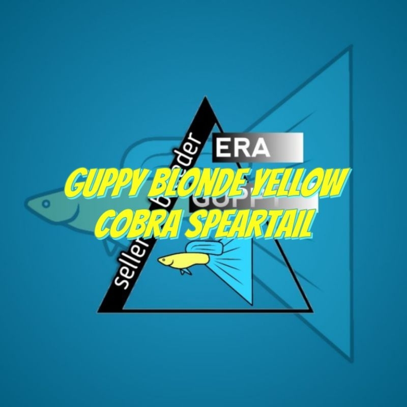 Stiker Air Guppy Blonde Yellow Cobra Speartail model lama