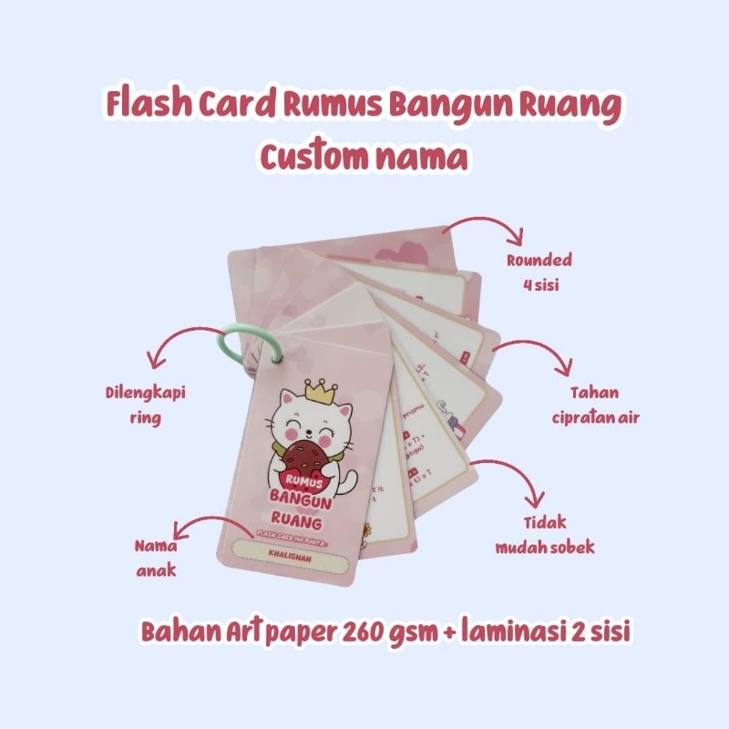 Flash Card Rumus Bangun Ruang