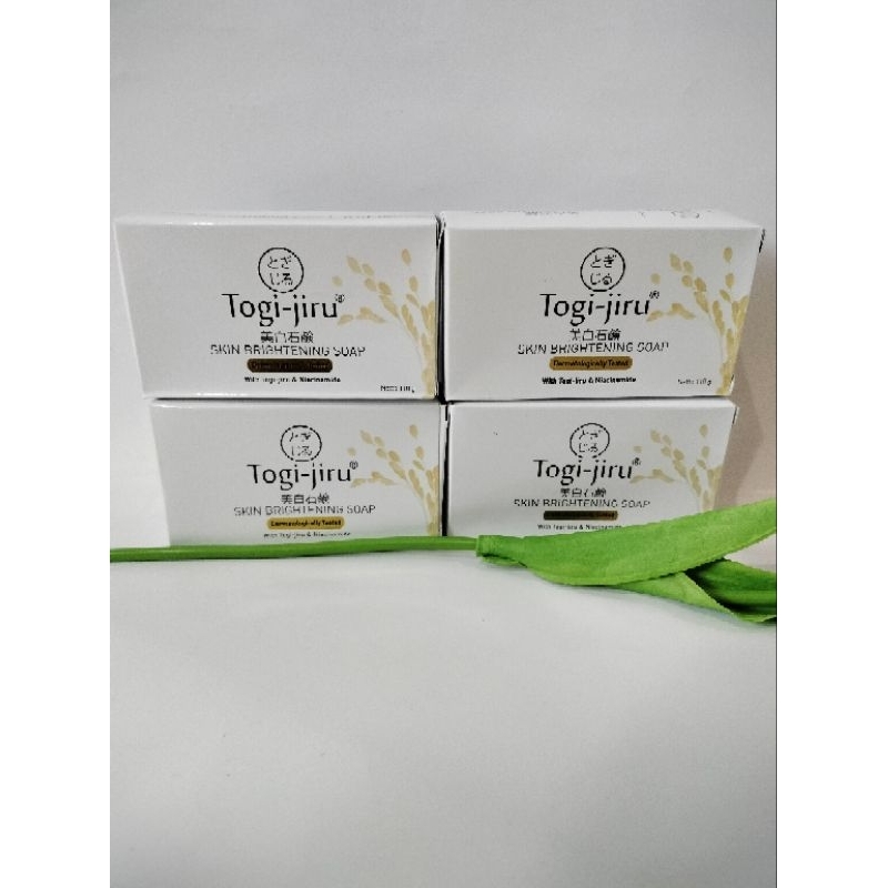 Togi-Jiru SKIN BRIGHTENING SOAP sabun mandi mencerahkan kulit aman untuk anak dan keluarga isi 4