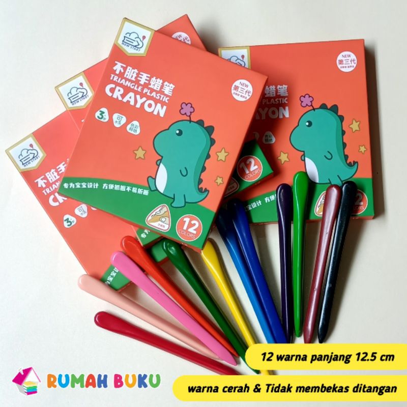 

Crayon triangle plastic