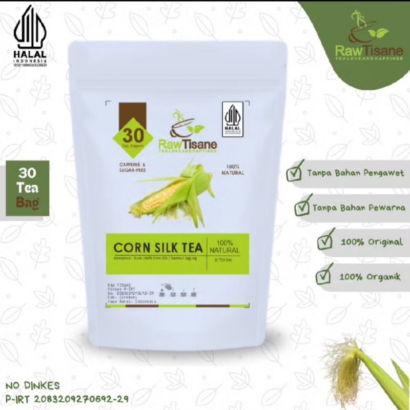 

Corn Silk Tea: Teh Rambut Jagung Isi 30 Tea Bag