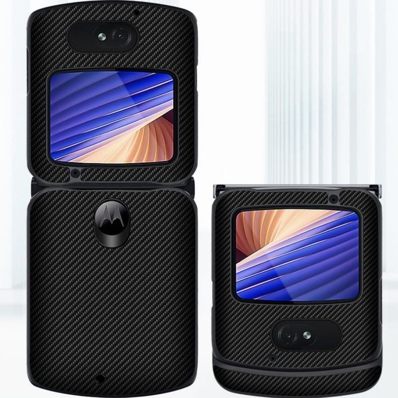 Motorola Razr 5G 2020 / Razr 2022 / 40 Ultra / 50 Ultra Premium Carbon Fiber Leather Hard Cover