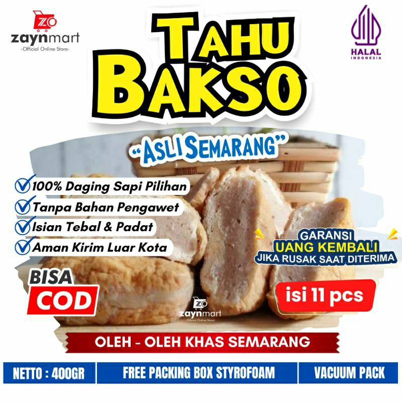 

Tahu Bakso Semarang - Oleh-oleh Ungaran Semarang-Tahu Bakso vacum - Tahu Baxo vacuum