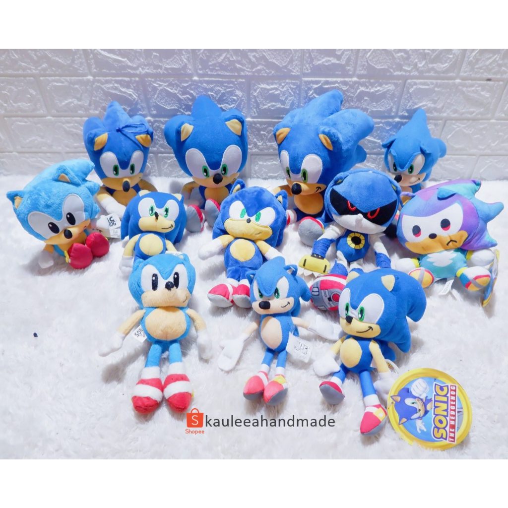 Boneka sonic shadow knuckles metal dark chao the hedgehog werehog ori
