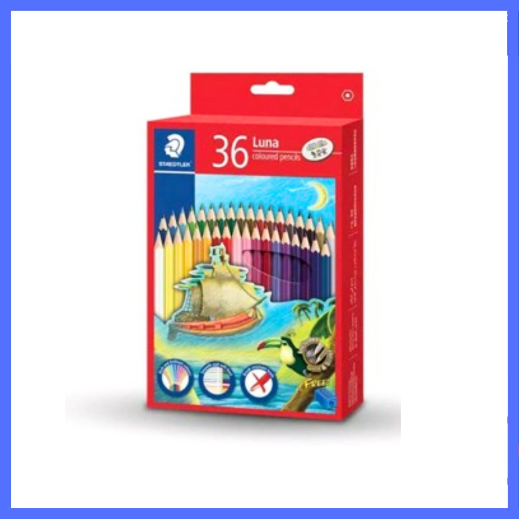 

Pensil warna panjang Staedtler Luna permanent 36 colour FL 136C36TH full length color pencil