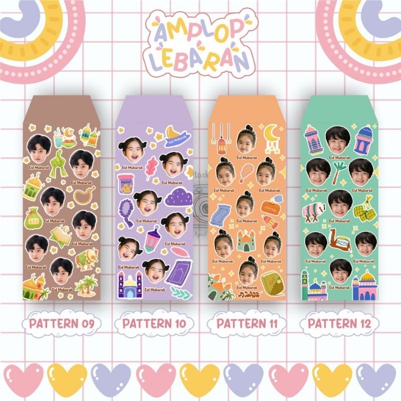 

amplop lebaran custom foto sendiri / 2pack