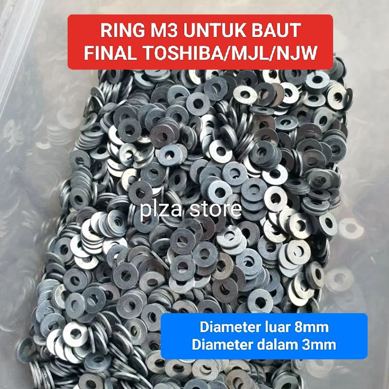 Ring baut final M3 cocok untuk tr final Toshiba/MJL/NJW