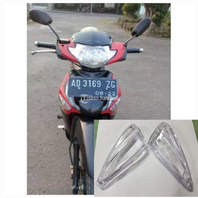 Mika Sen Depan Supra X 125 Lama (Kaca Lampu Sein Weser Ritting)/Mika Sen Depan Honda Supra X 125 Lam