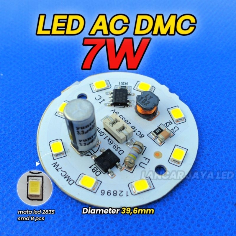 PCB LED AC (DMC) 7 Watt ~Lancar Jaya Led~
