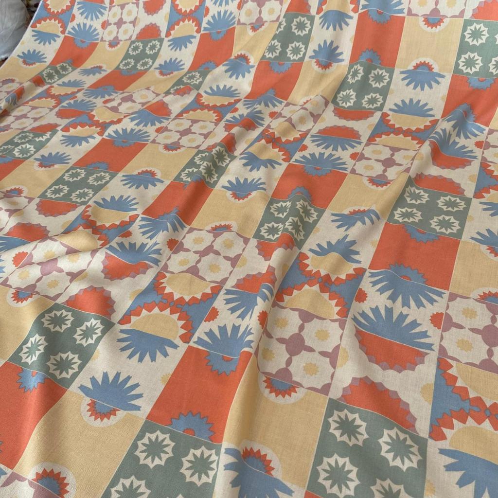 kain katun rayon viscose motif motif salur love bunga abstrak terbaru best seller