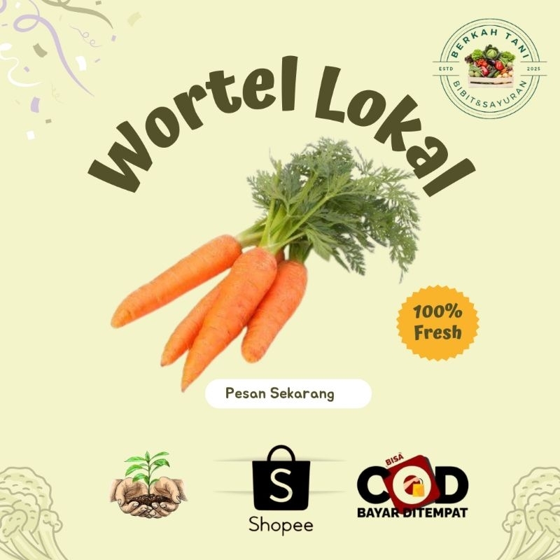 

BERKAH_TANI Wortel Lokal Segar