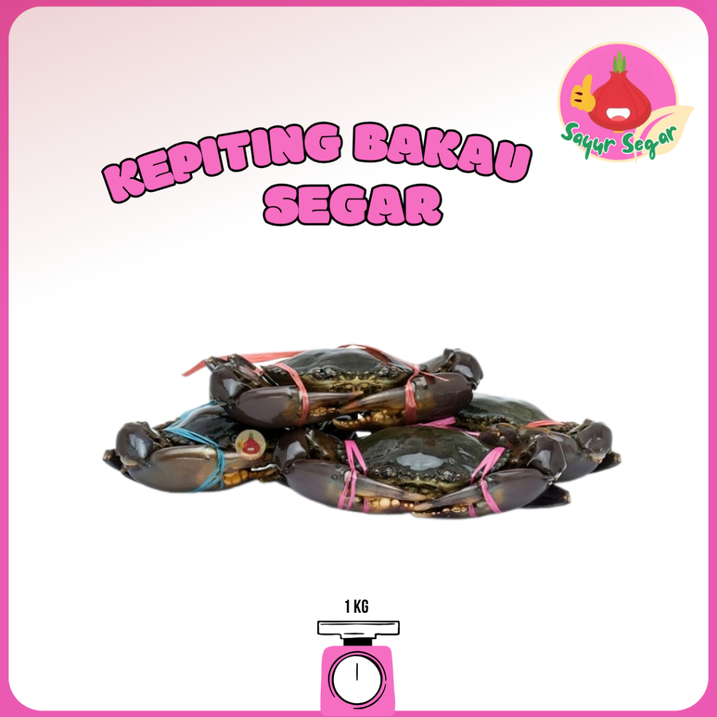 

Sayur Segar - Kepiting Bakau Segar 1 kg / Crabs