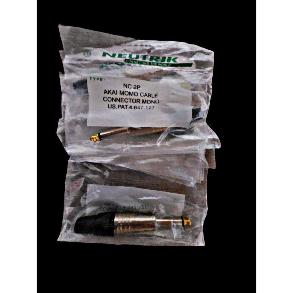 Jack Akai Neutrik Cable Connector Mono