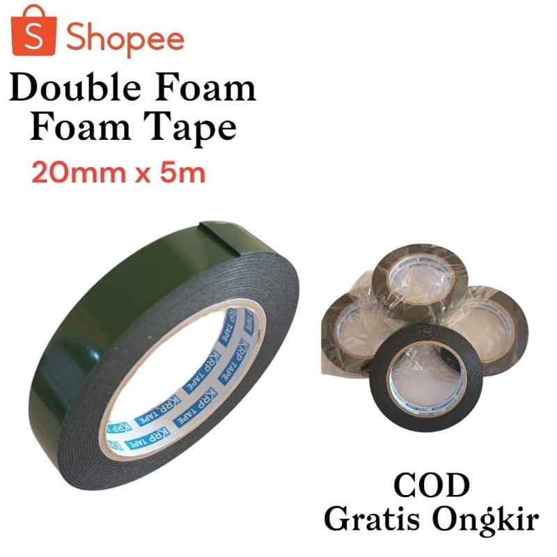 Double Foam Tape 20mm x 5m | Foam Tape 20mm x 5m | Lakban Busa