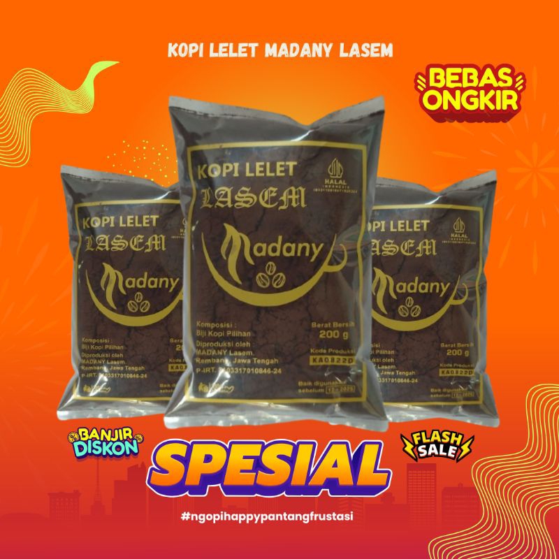 

PROMO TERLARIS Kopi lelet Lasem madany 200 Gram