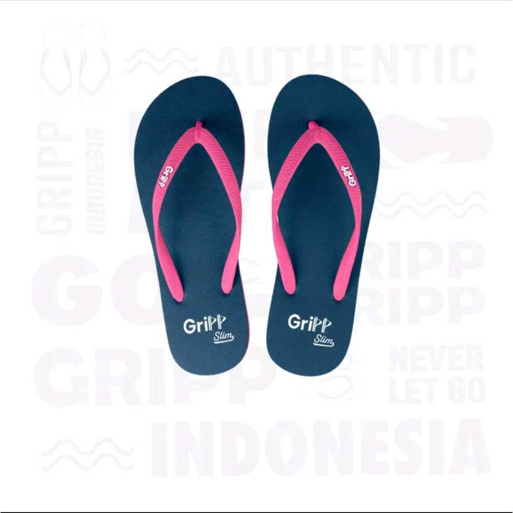 GriPP Slim Blue Snorkel Red Ruby Sandal jepit
