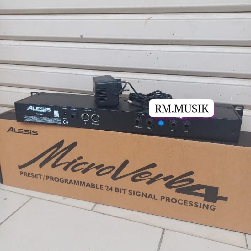 EFEK VOCAL ALESIS MICROVERB 4 MADE IN TAIWAN KUPING BESI MICROVERB 4