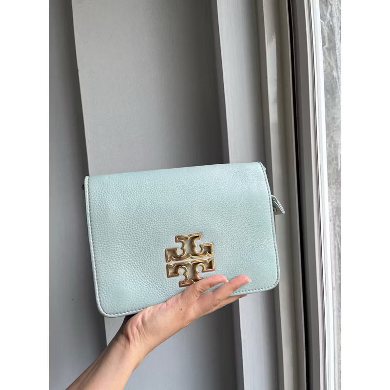 preloved tory burch britten combo blue original