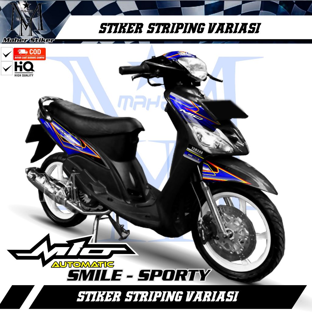Striping Mio Smile - Mio Sporty  Variasi Racing