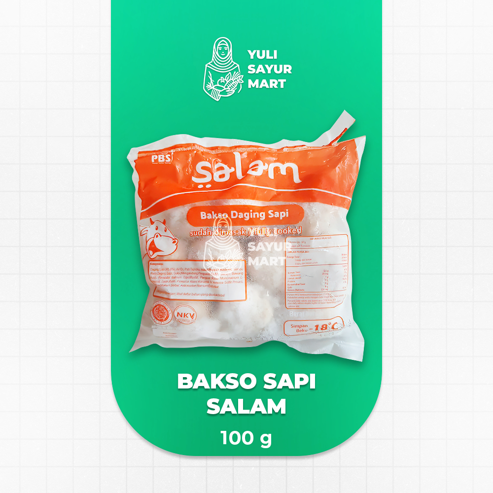 

Bakso Sapi Salam 100g - Yuli Sayur Mart