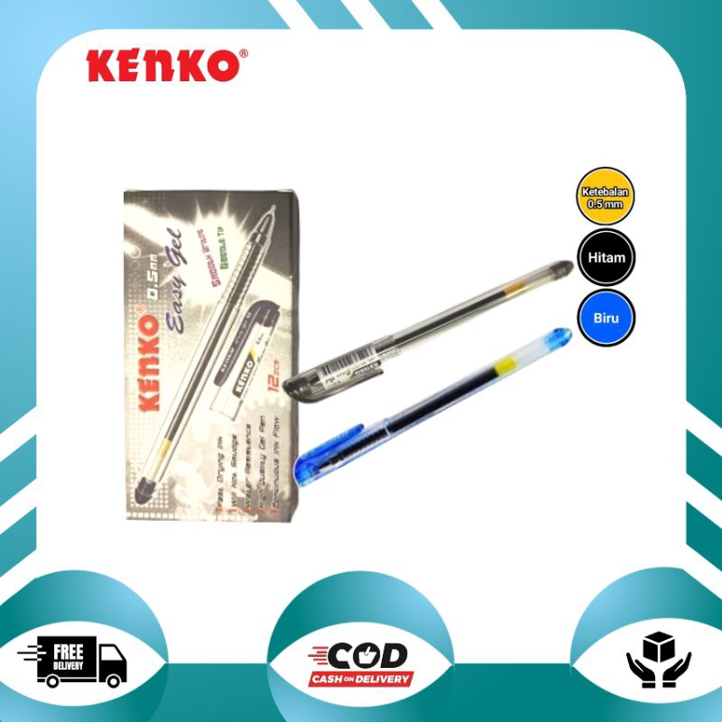 

PULPEN Kenko Easy Gel 0.5 mm / Pena Gel Kenko /Pcs