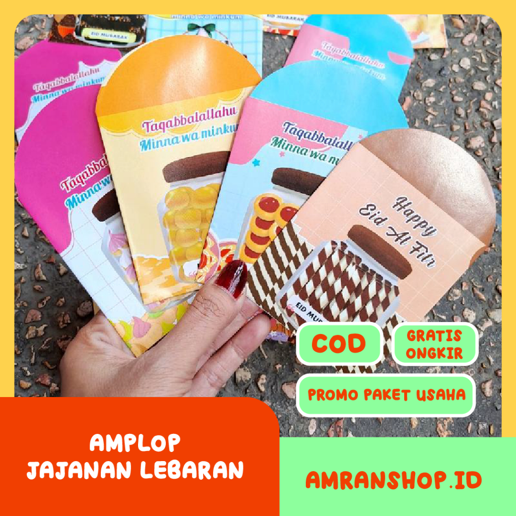 

PAKET 1000 LEMBAR AMPLOP LEBARAN MOTIF KUE TOPLES | GAMBAR KUE LEBARAN | PAKET USAHA LEBARAN 2025