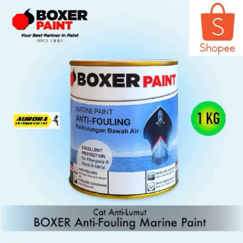 CAT ANTI FOULING BOXER CAT ANTI LUMUT PRNAMBAL KAPAL ANTIFOULING MERAH ANTIFOULING HITAM