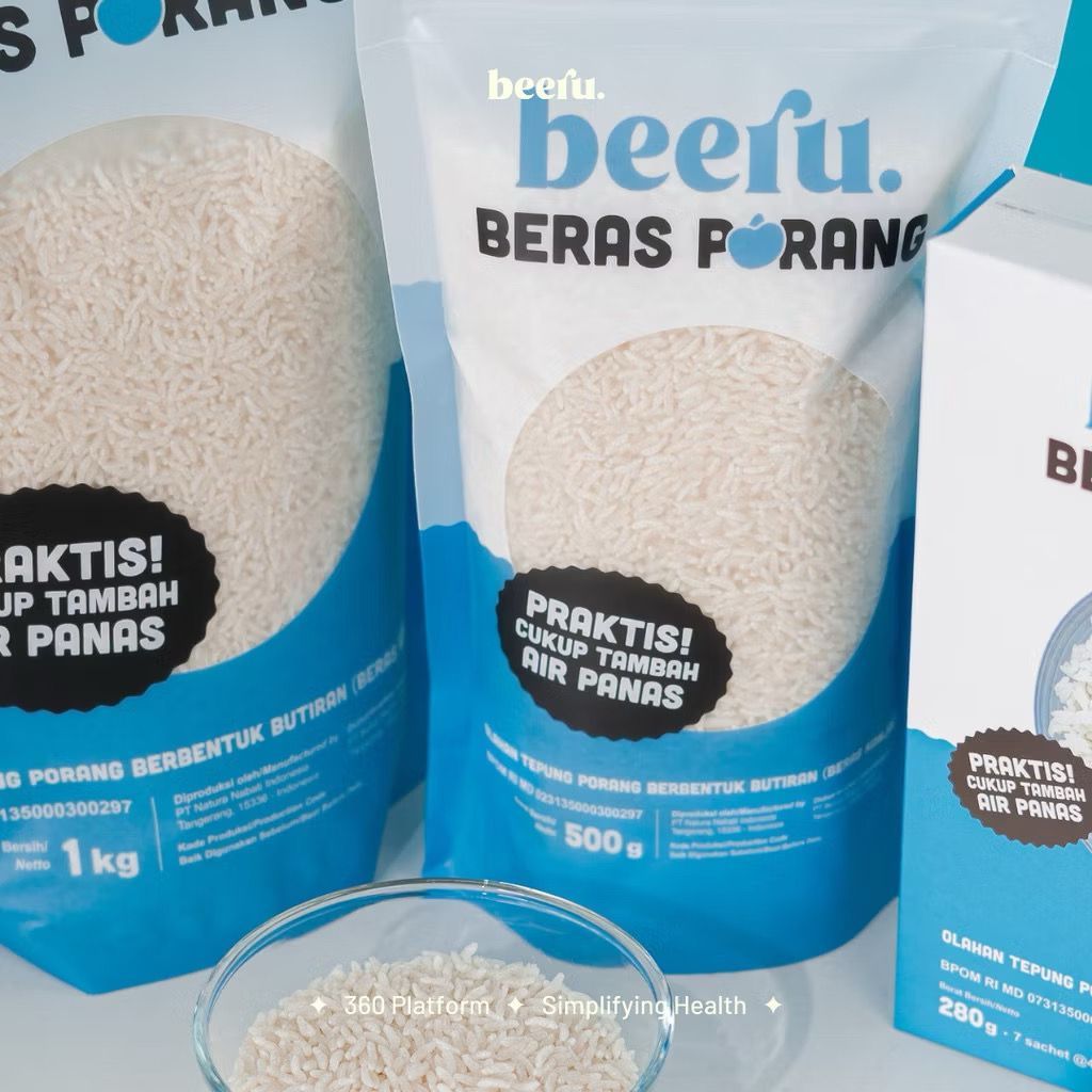 

JKL Beeru Beras Porang Box Sachet - Shirataki Konjac Rice [1 Box isi 7 Sachets] / Travel Size