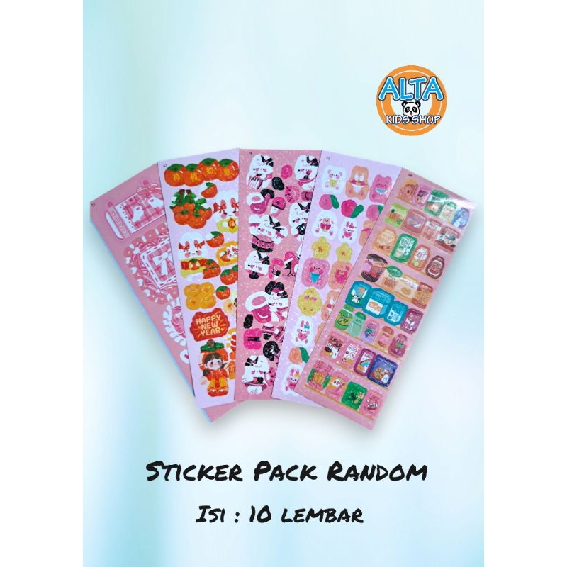 

PROMO Sticker Pack Stiker Warna Stiker Lucu Murah isi 10 Lembar