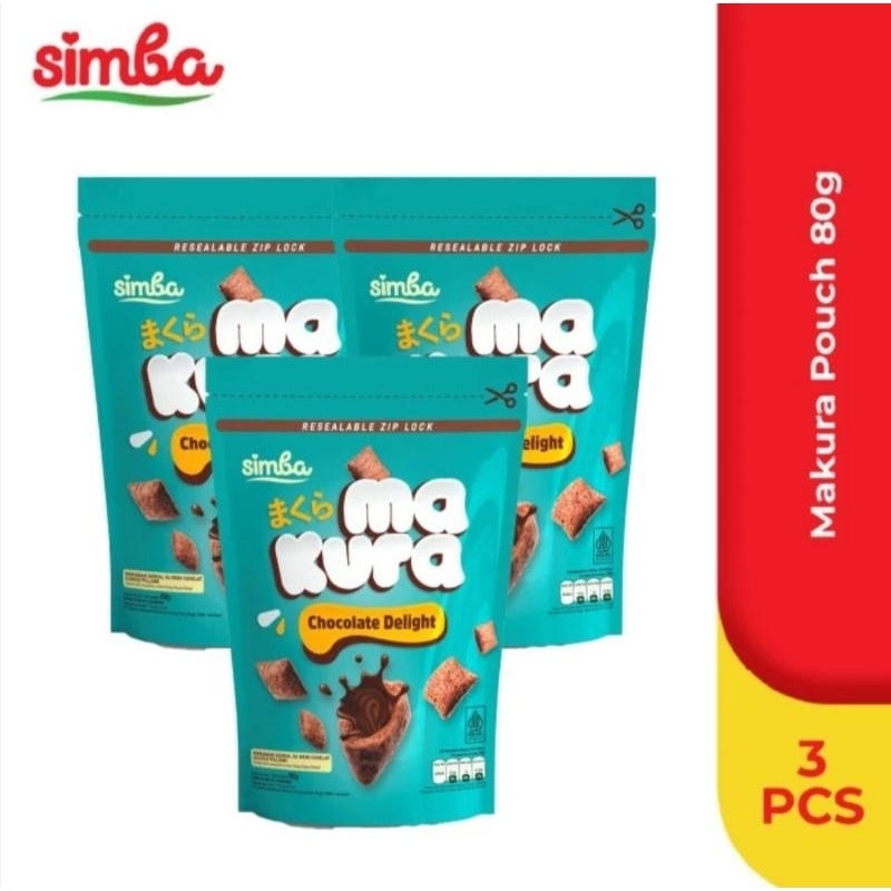 

3pcs - Simba Makura Snack Bantal isi Coklat (Choco Pillow)