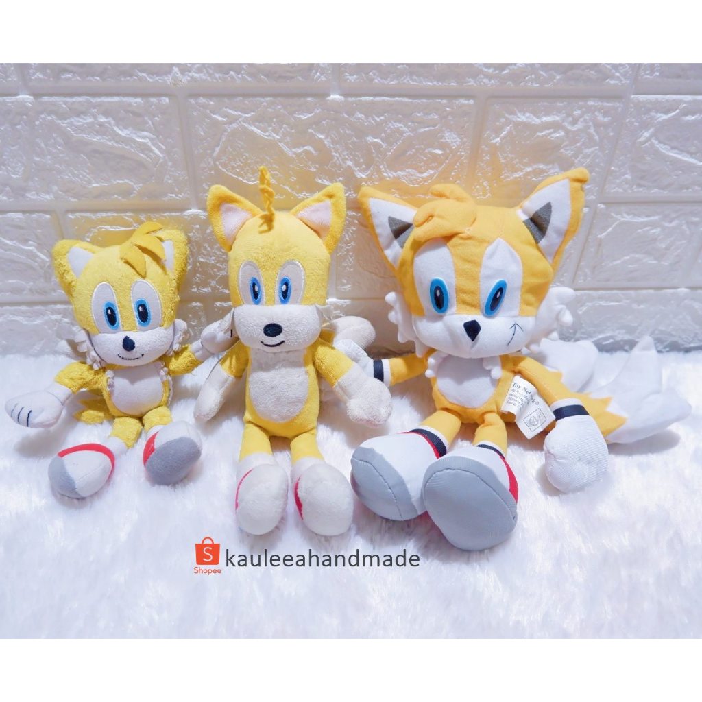 Boneka sonic kuning tail tails the hedgehog werehog ori