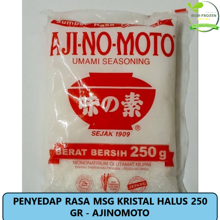 

AJINAMOTO PENYEDAP RASA MSG KRISTAL HALUS 250 GR