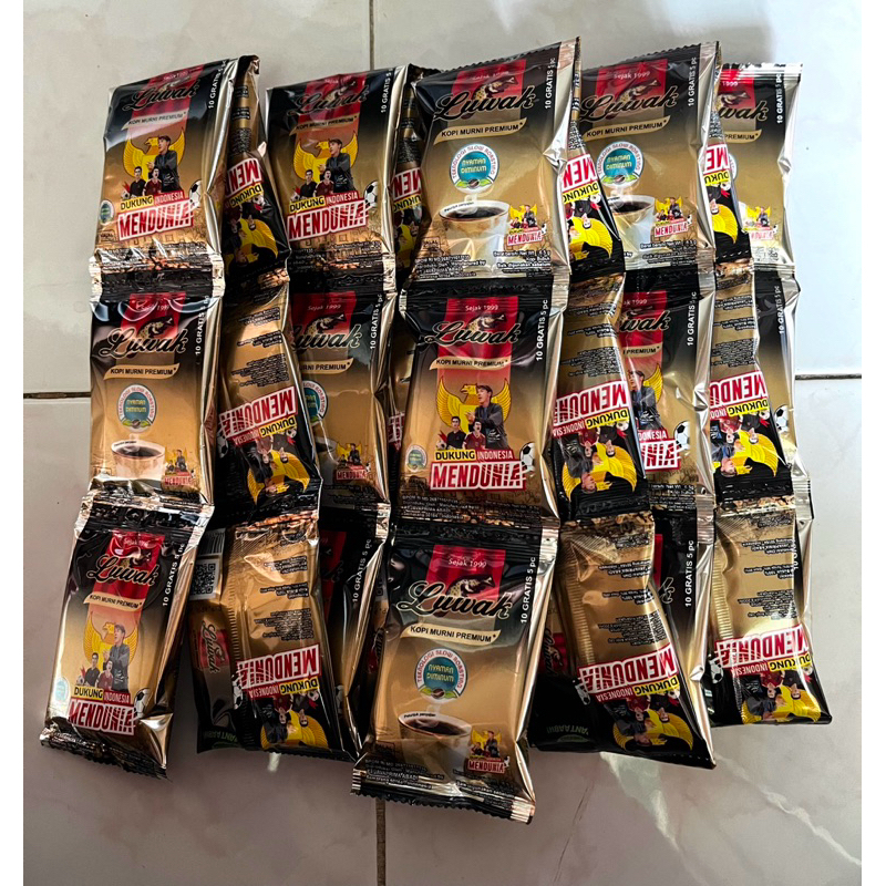 

2 Renceng Isi 30 Sachet Kopi Luwak hitam Murni Black Coffee mini 6.5gr