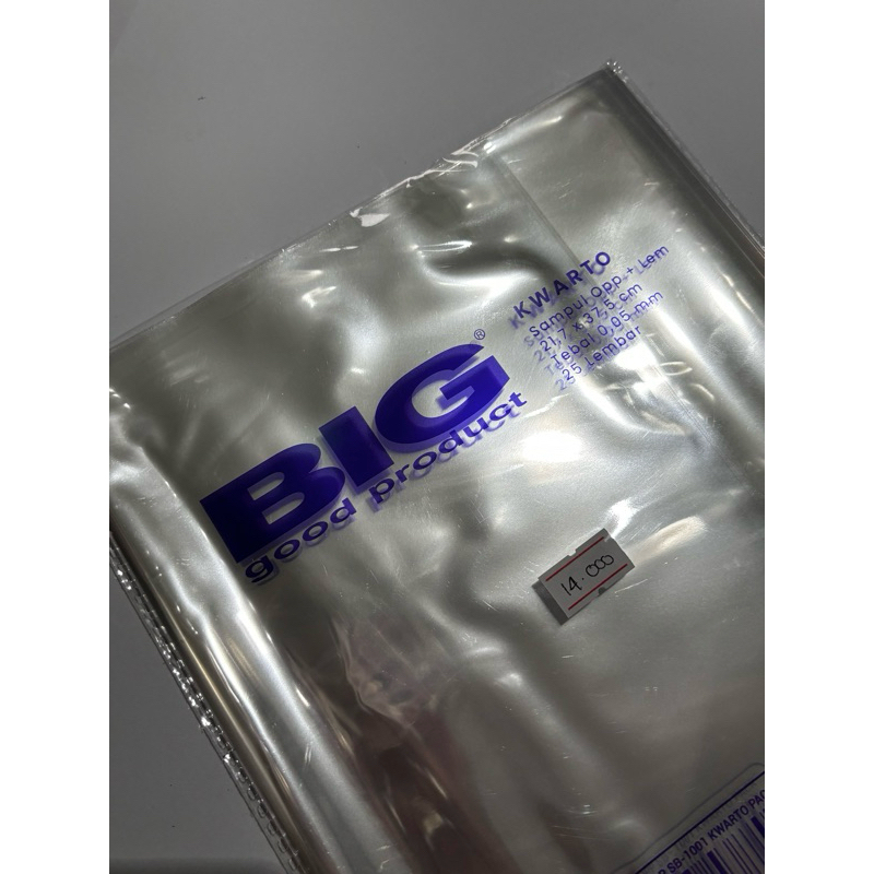 

Sampul plastik KWARTO merk BIG