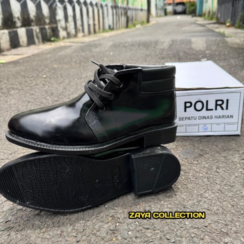 SEPATU PDH POLRI POLISI MOLDING KILAP