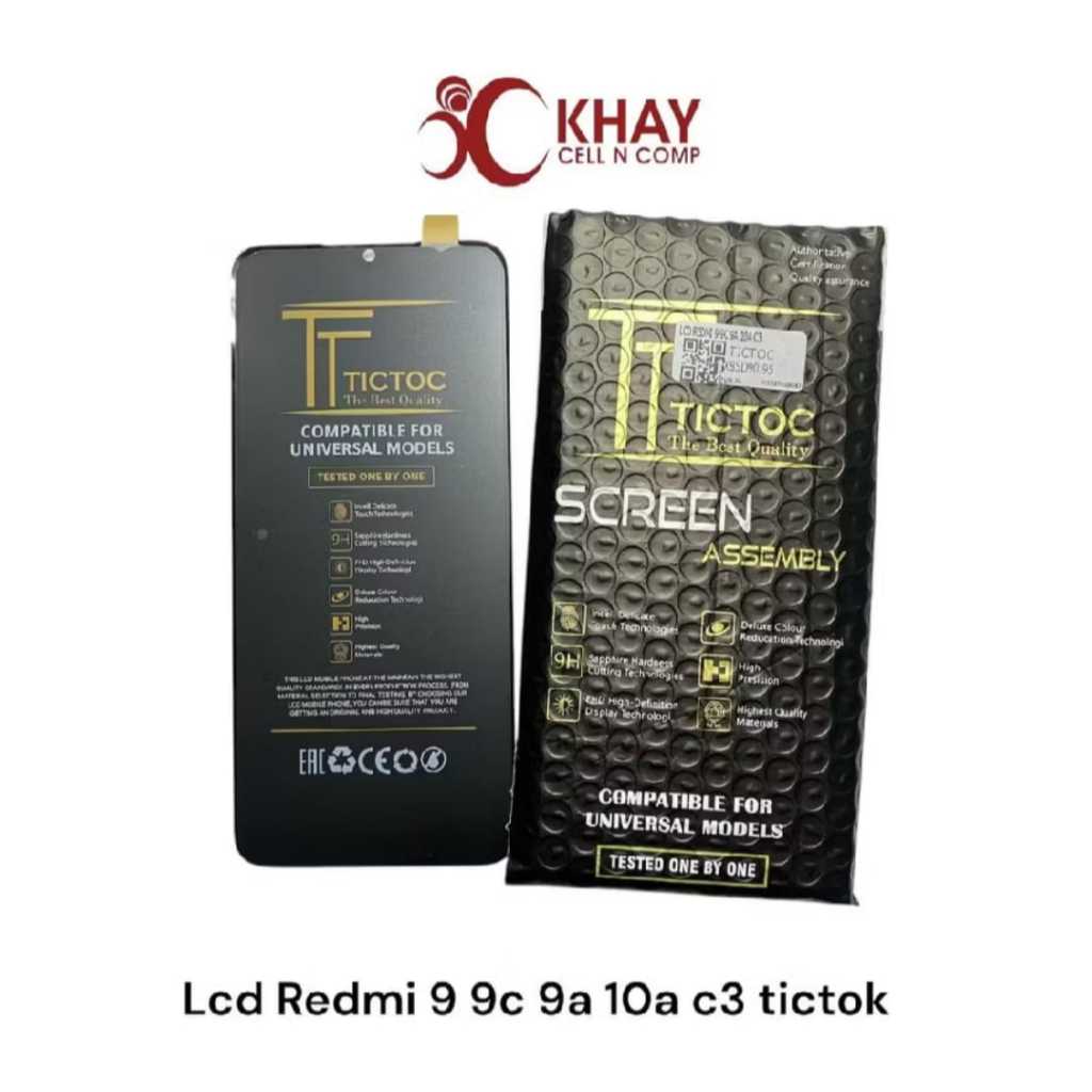 LCD TOUCHSCREEN XIAOMI REDMI 9A - LCD REDMI 9C - LCD REDMI 9A - LCD REDMI 10A FULLSET ORIGINAL TICTO