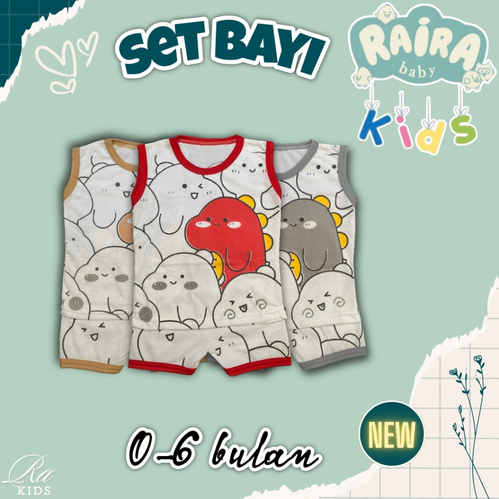 SETELAN BAJU BAYI SETELAN KAOS BAYI BABY BARU LAHIR ANAK LAKI LAKI PEREMPUAN LEKMONG LEKBONG