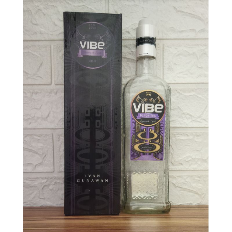 Botol Kosong Vibe Black Tea + Box 700ml