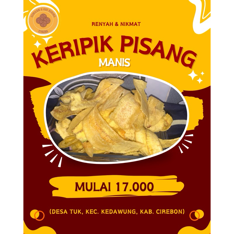 

Keripik Pisang/ 500 gram / 250 gram / Rasa Manis