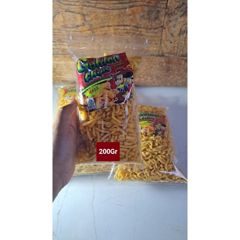 

Lezatoz_Genz Snack Af Golden Chips/Potato Chips Jadul 200Gr Gurih Renyah