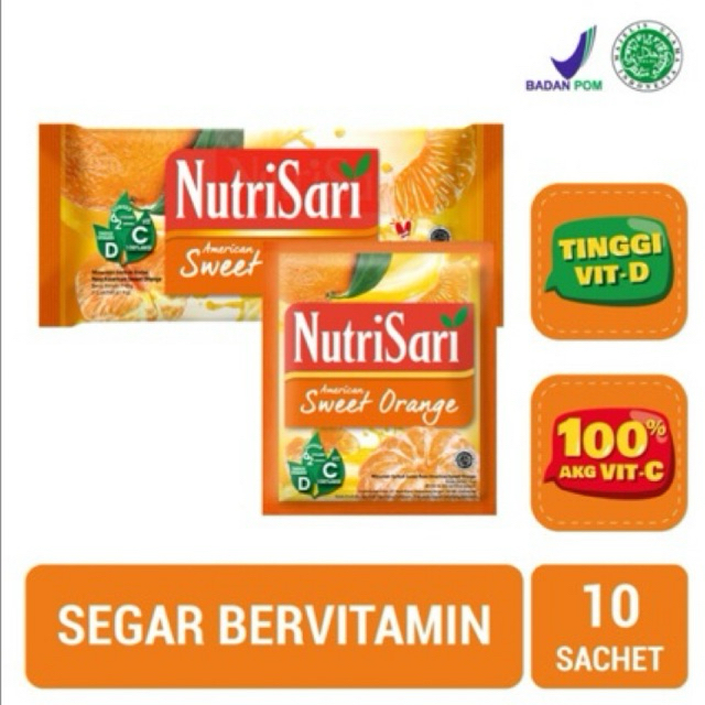 

NutriSari American Sweet Orange 10 x 14 gr