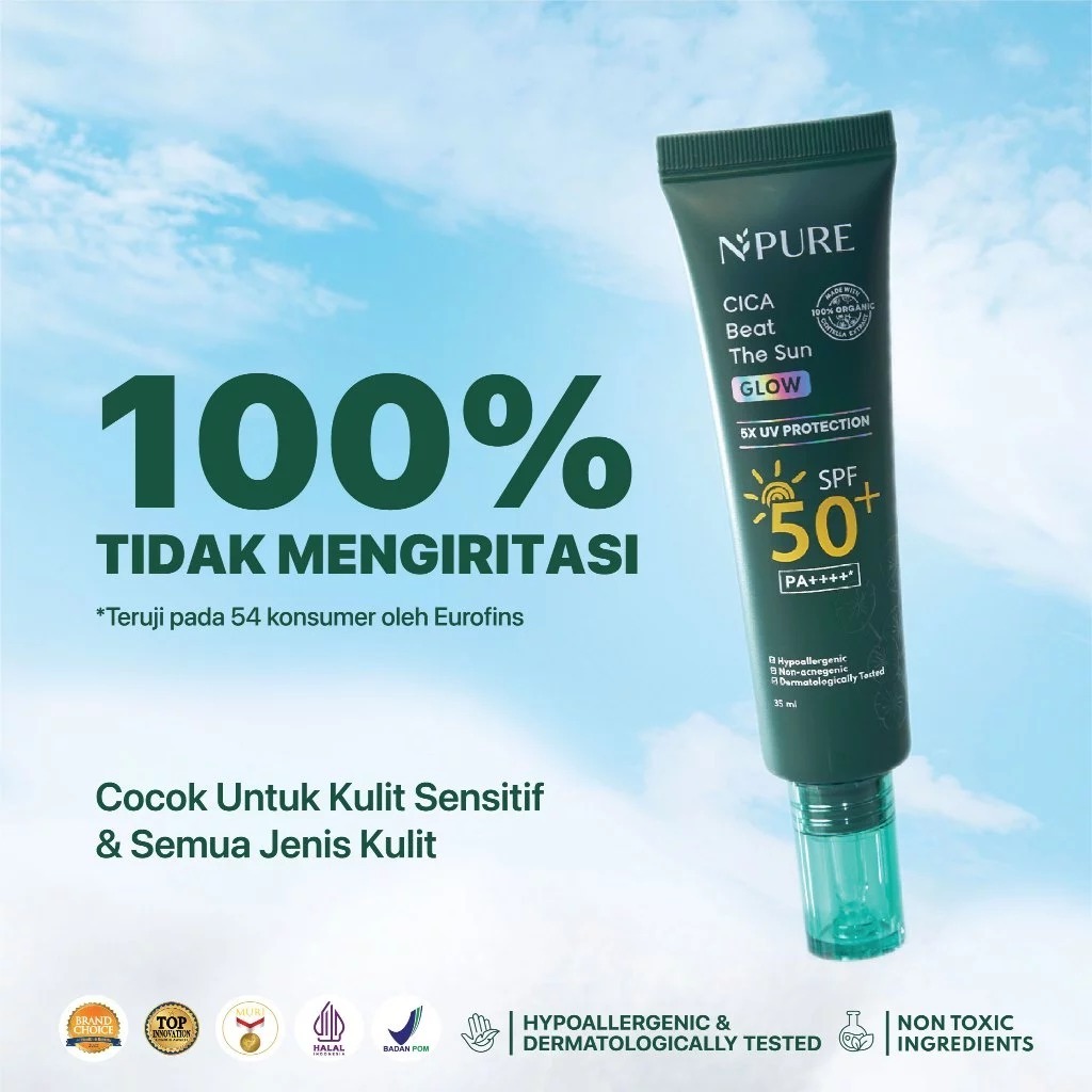 NPURE CICA BEAT THE SUN SUNSCREEN SPF 50+ PA++++ 35ML