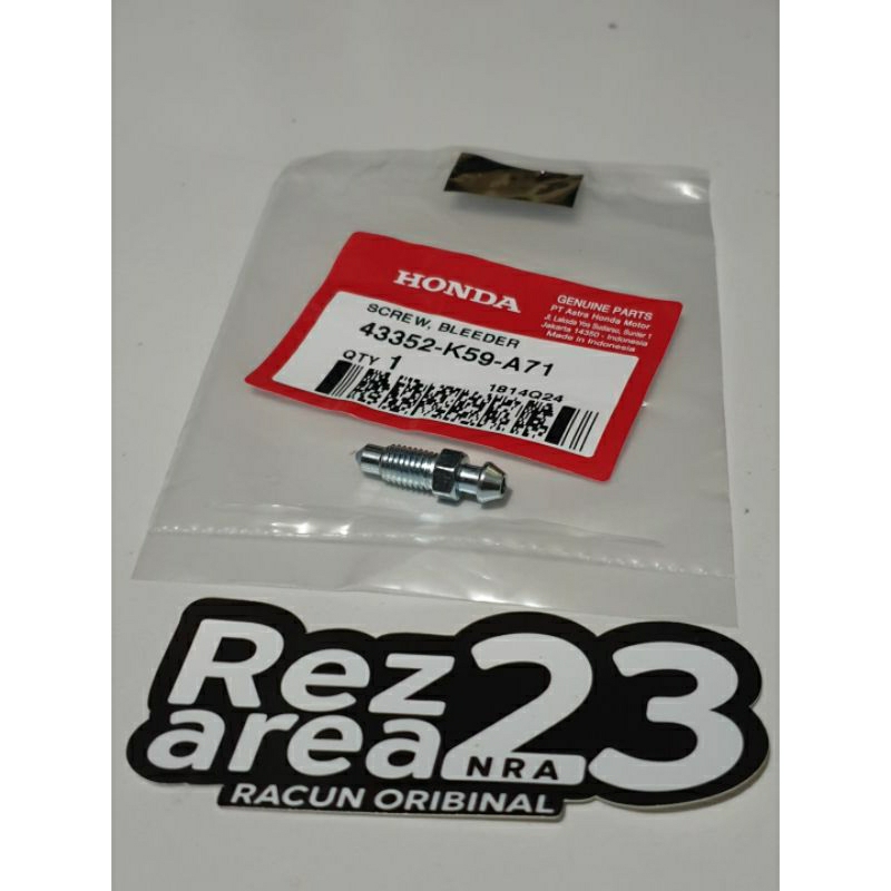 Baut pembuangan kaliper cakram honda genio vario 125 150 160