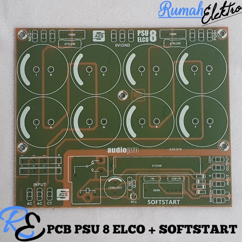 PCB PSU 8 ELCO PLUS SOFTSTART
