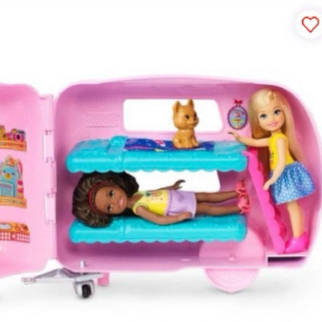 Barbie Set Boneka Chelsea Camper