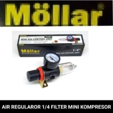 REGULATOR AIR FILTER KONTROL 1/4 KOMPRESOR MINI MOLLAR
